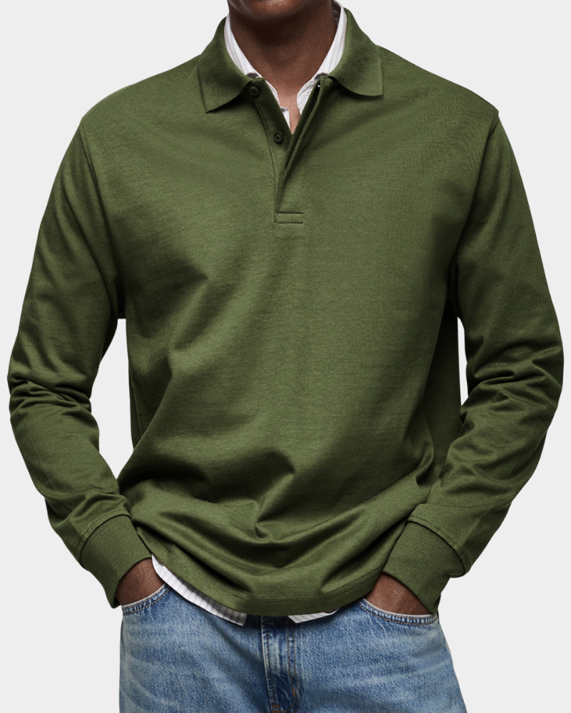 Men's Long Sleeve Polo Shirt