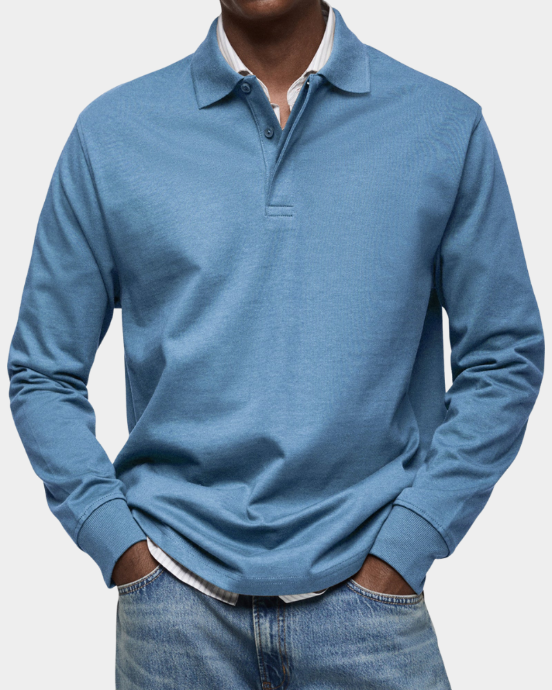 Men's Long Sleeve Polo Shirt
