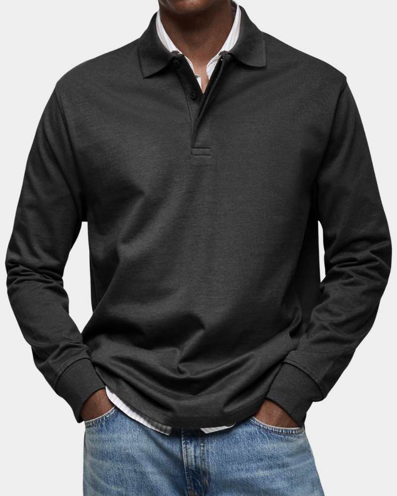 Men's Long Sleeve Polo Shirt