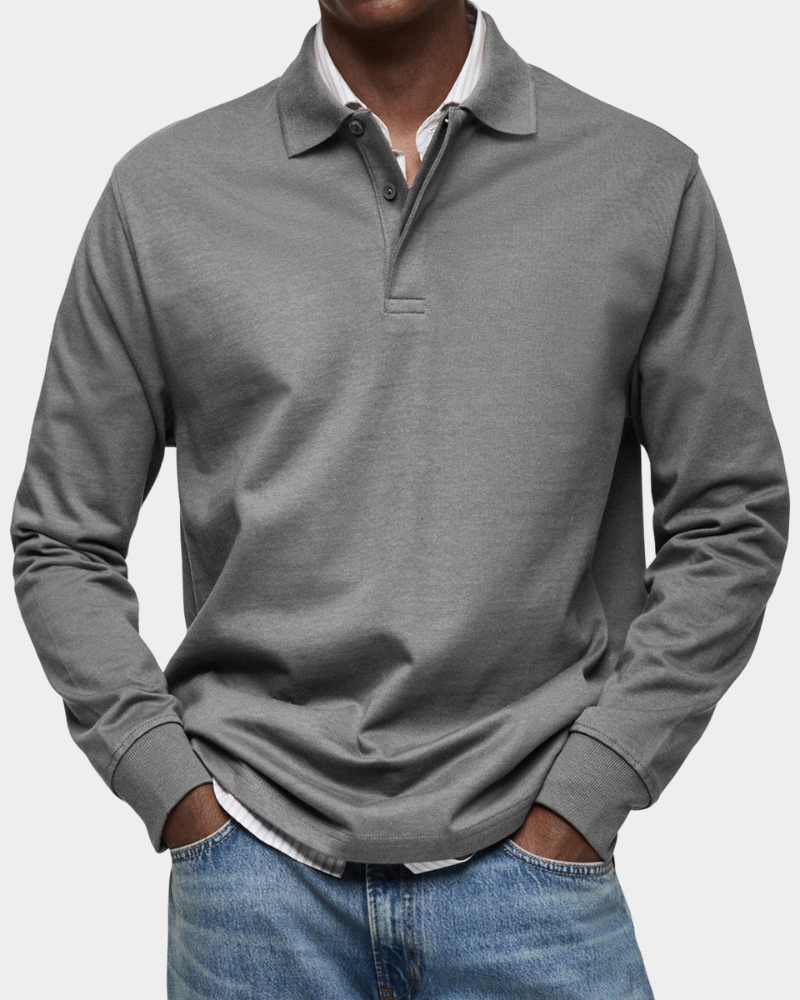 Men's Long Sleeve Polo Shirt
