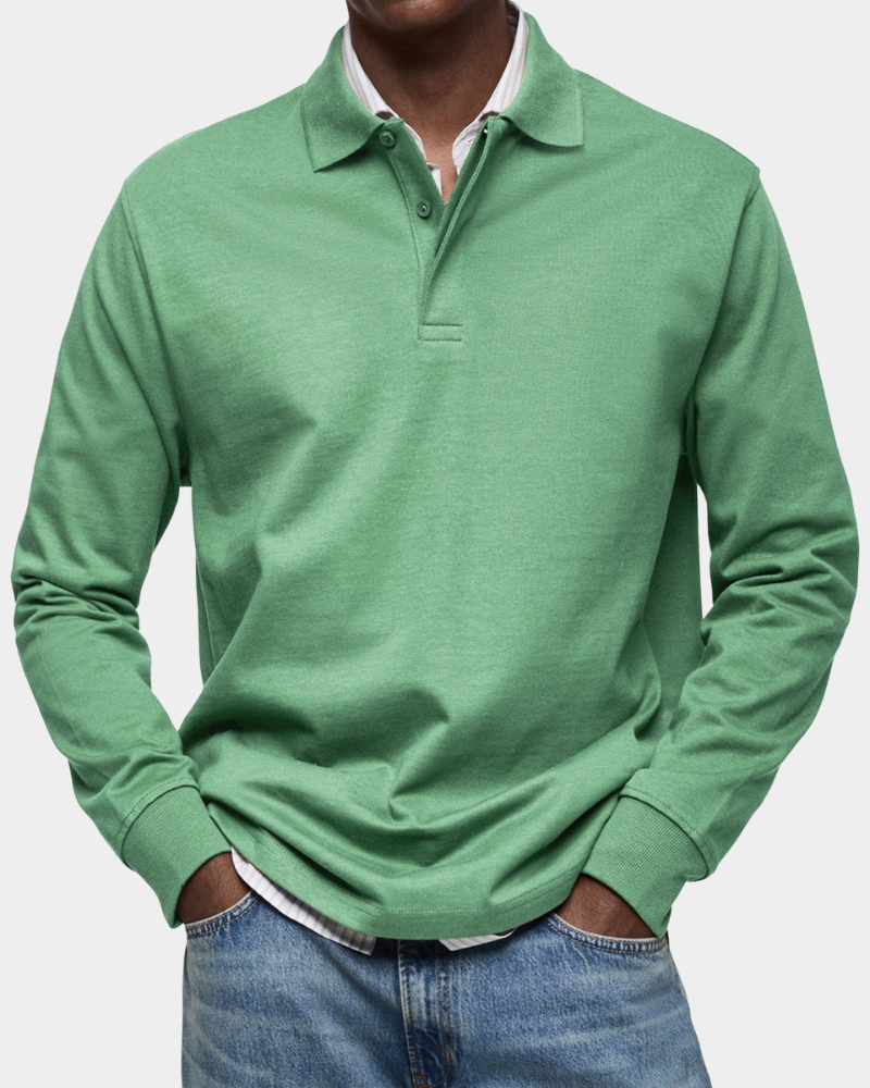 Men's Long Sleeve Polo Shirt