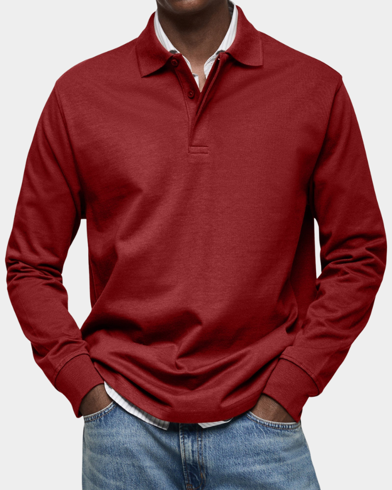 Men's Long Sleeve Polo Shirt