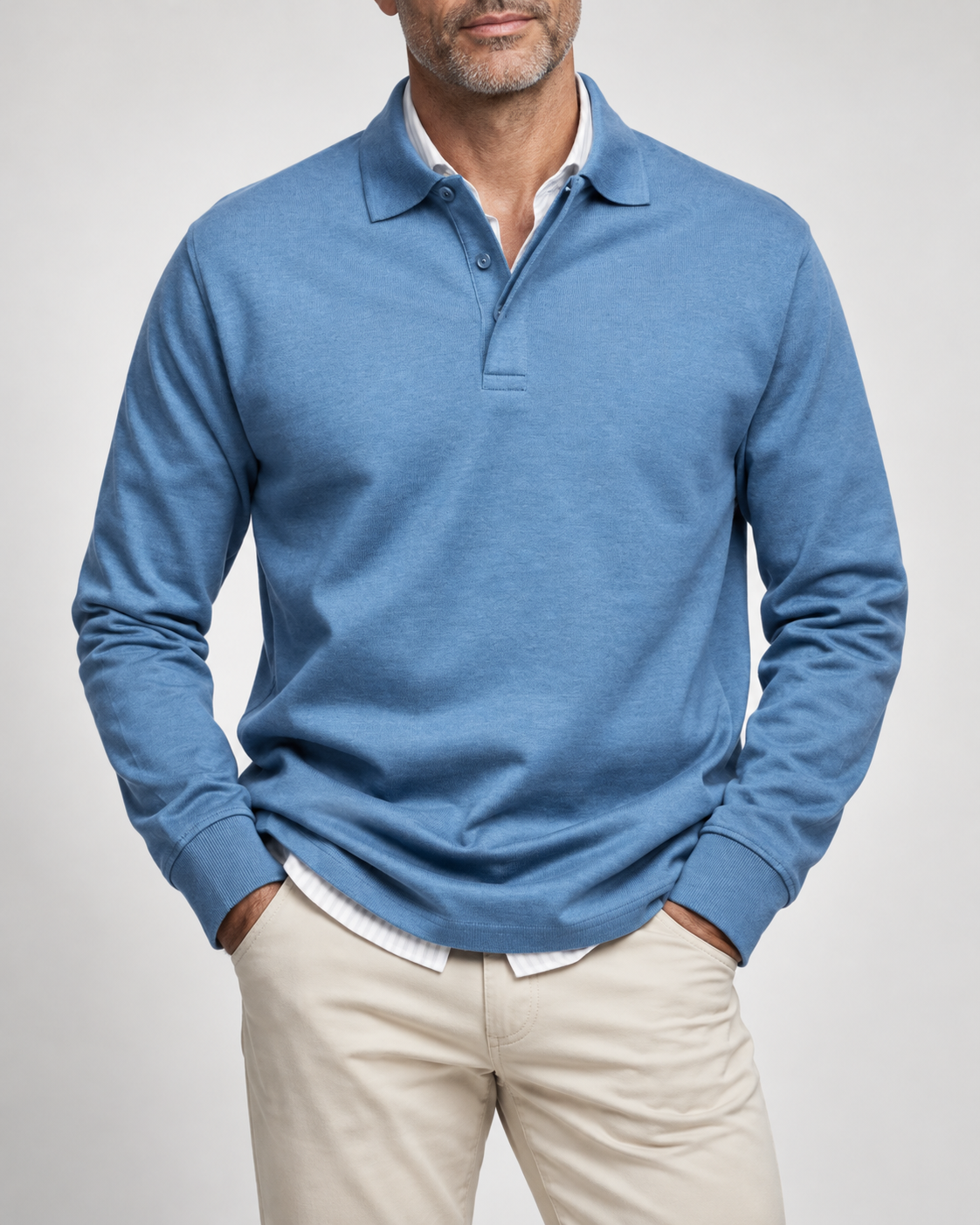 Men's Long Sleeve Polo Shirt