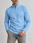 Men's Half-Zip Ribbed Jumper
