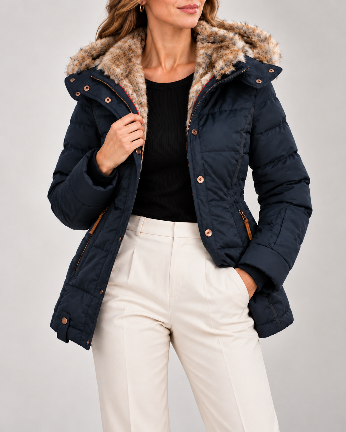 Women's High Neck Winter Coat