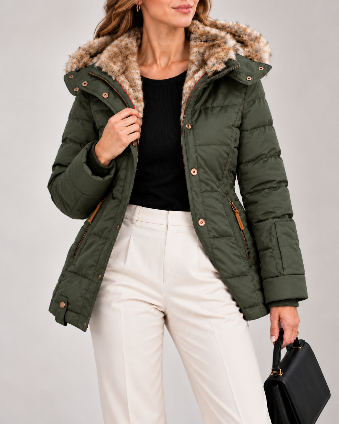 Women's High Neck Winter Coat