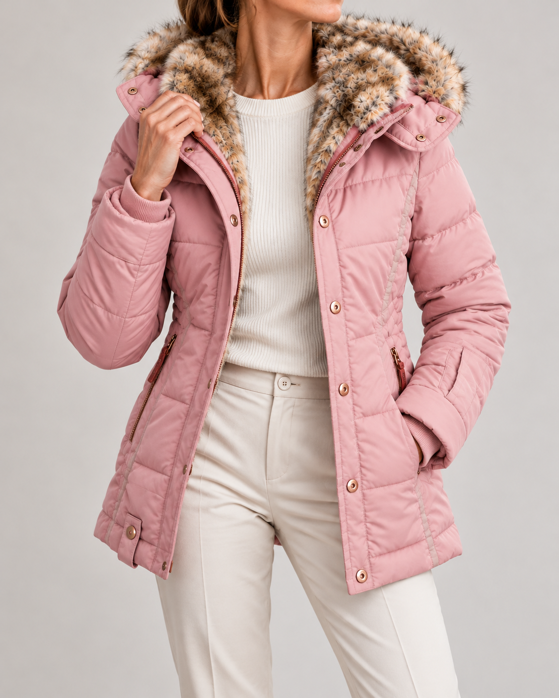 Women's High Neck Winter Coat