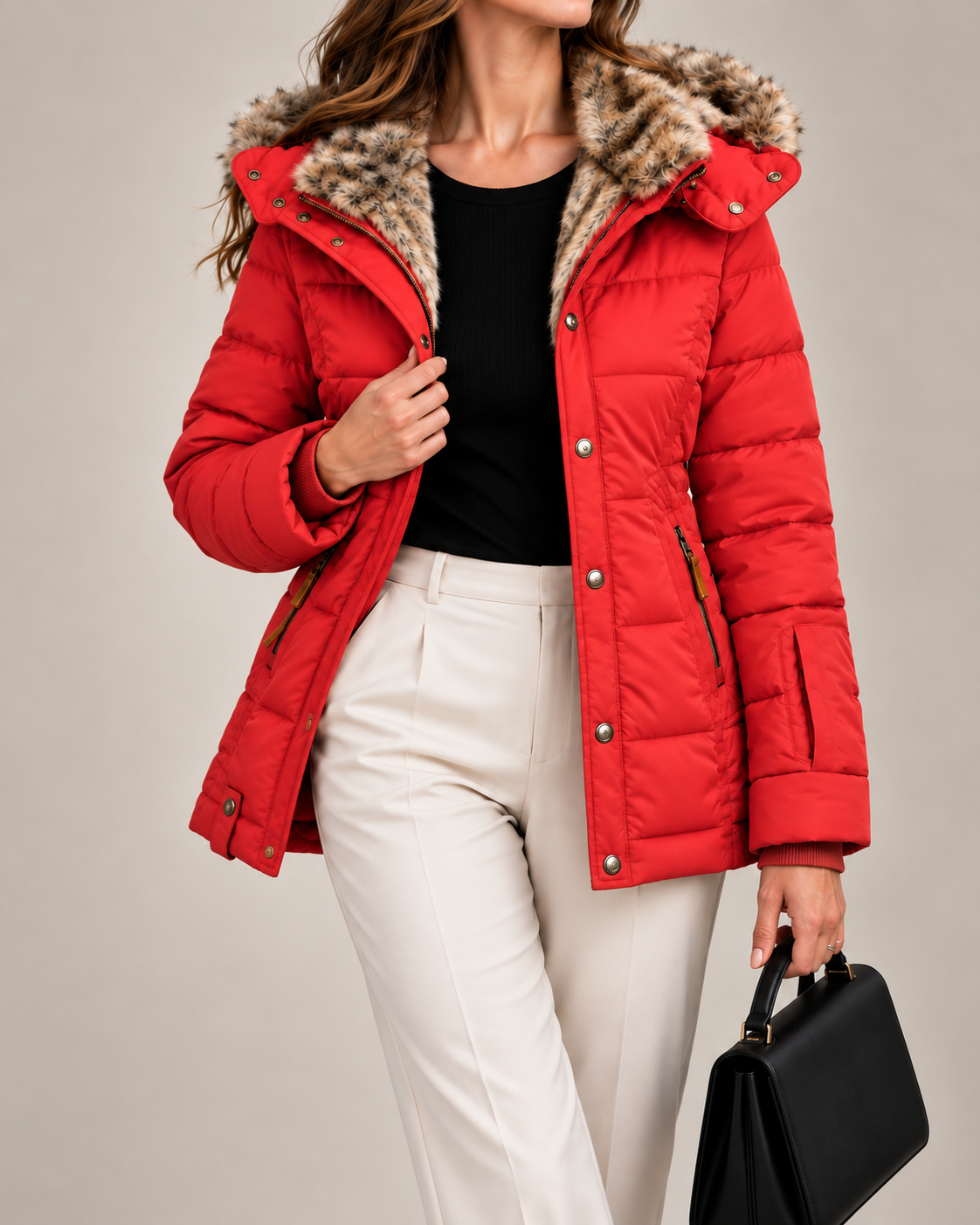 Women's High Neck Winter Coat